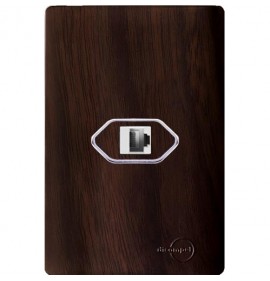 Conjunto RJ45 4x2 - Novara Especiais Tabaco